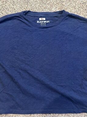 Katie J NYC Classic Navy Short Sleeve Crew T-Shirt
